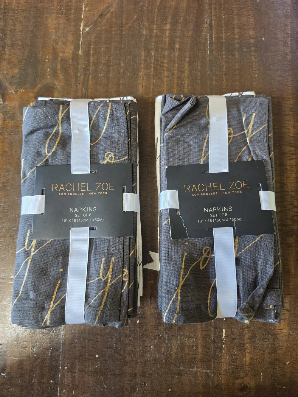 Rachel Zoe Joy Script Napkin Set- 32 Total